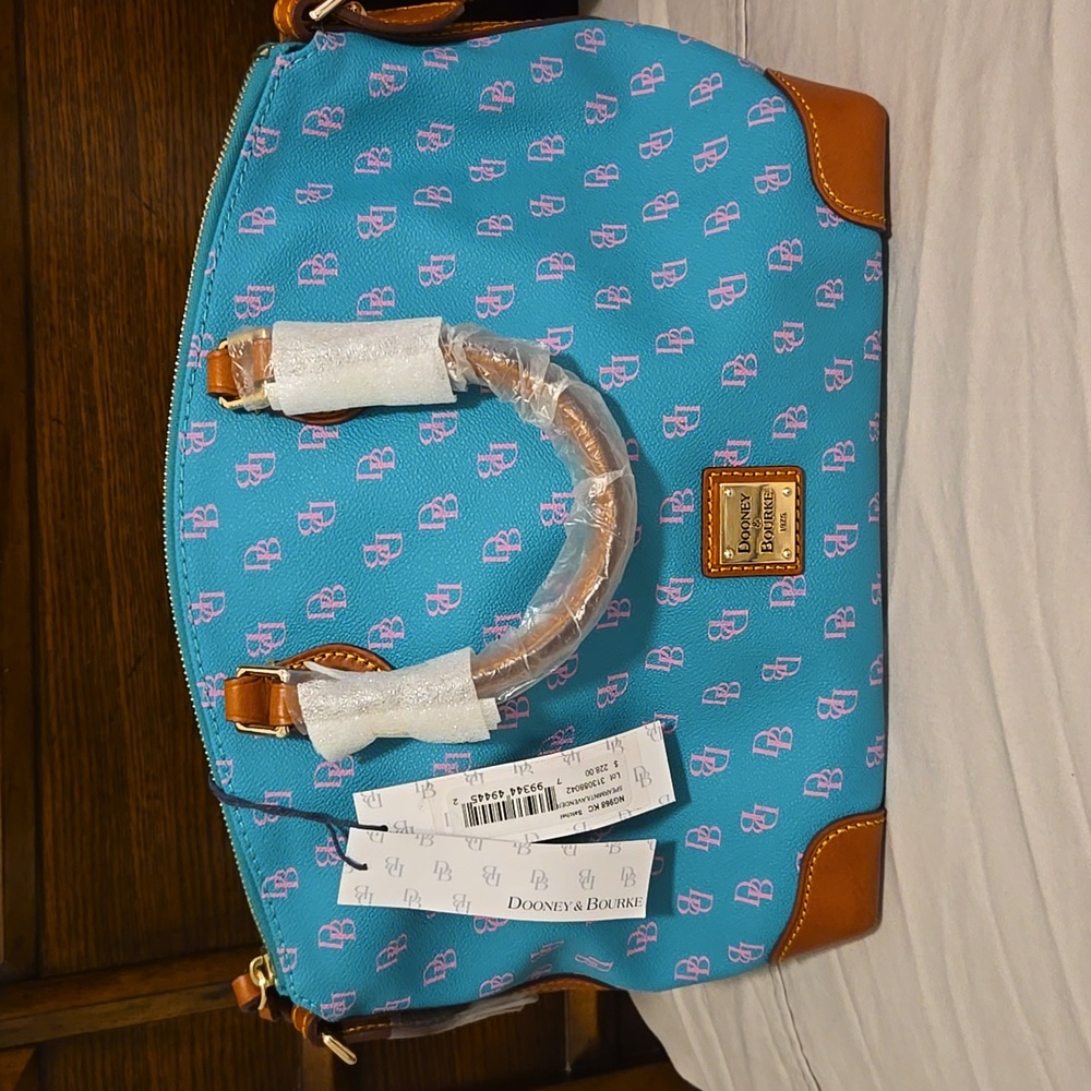 Dooney & Bourke Spearmint/ Lavender Satchel